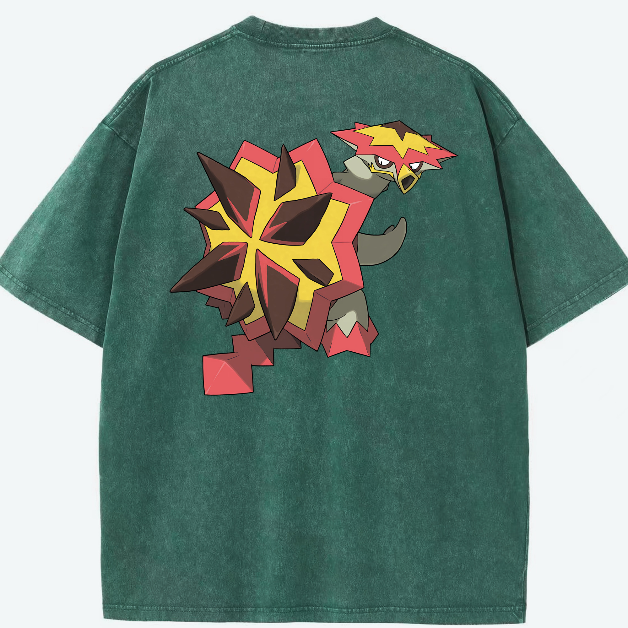 （画像用） ポケットモンスター Pokémon 綿100% ヴィンテージ風 半袖Tシャツ（背面プリント）